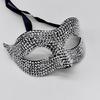 Studded Design Halloween Rhinestone Mask Plastic Masquerade Mask Half Face Mask  Themed Event