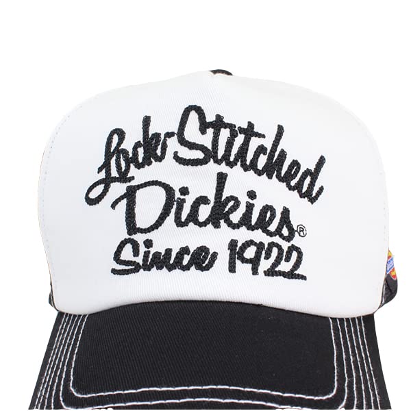 Dickies Mesh Cap for Men and Women, American Casual Style, Trendy, Outdoor, Gift (Stitched, White), Free Size