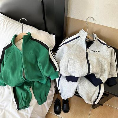 Children's Clothing Set 3-8Y Spring/Autumn New Arrival Boys' Long-Sleeved Trousers Casual Girls' Sports Set