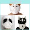 Плюшева маска-голова хаскі з кумедним костюмом тварини для Хелловіну та вечірок