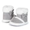 2025 Herbst/Winter Kleinkind Baumwollstiefel: Mit Schleife, Mehrfarbig, Rutschfeste Weichsohle