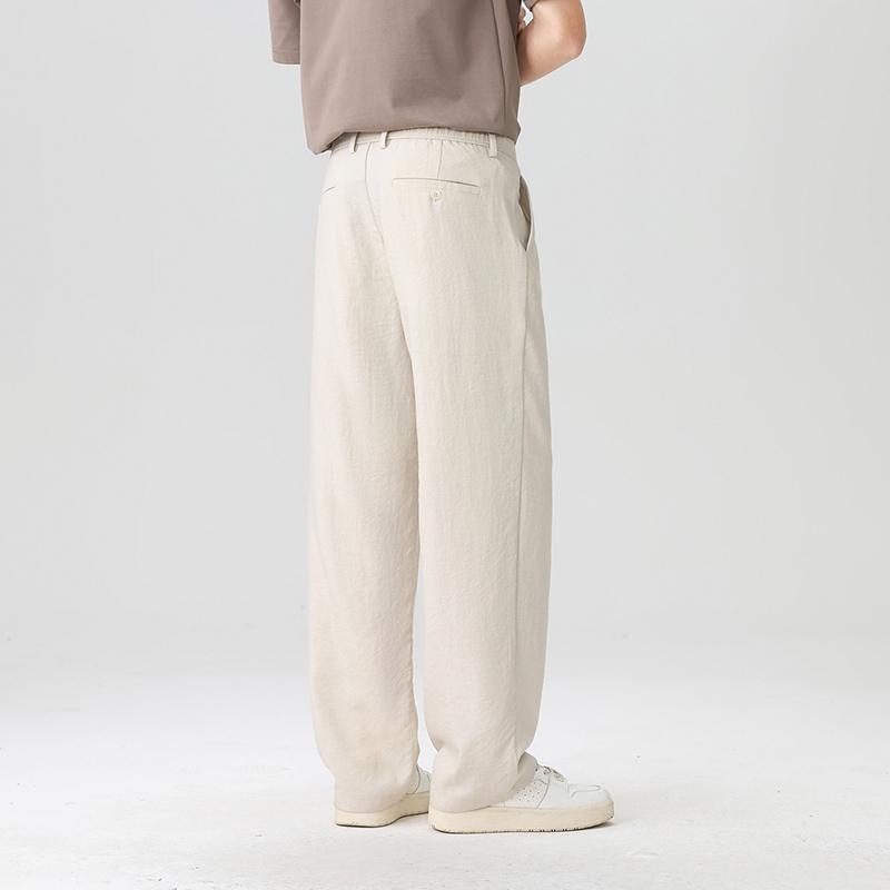 New Men's Wide Leg Casual Pants with Breathability and No Sweating In Summer
