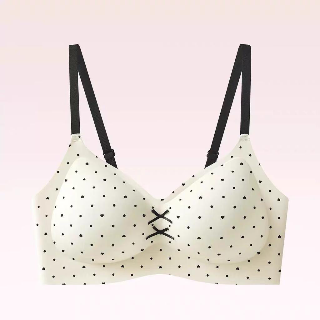 Pure Desire, Small Floral Seamless Underwear, Pull and Gather, Jelly Provisions, Bra, Comfortable and Breathable, Small Chest, Large Anti-sagging