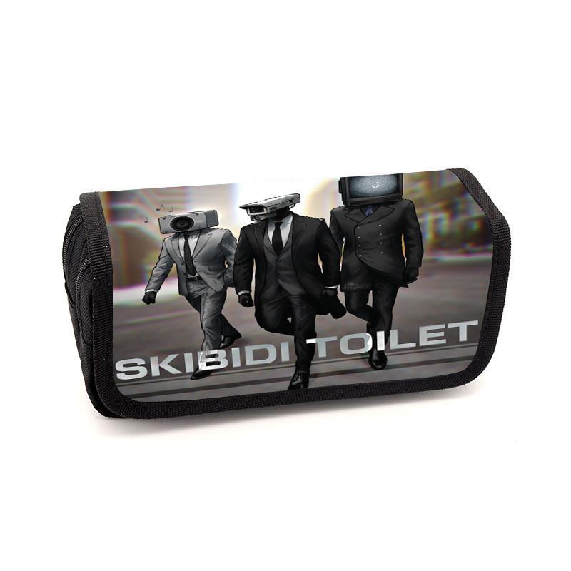 

Стильный пенал Skibidi Toilet для детей, полиэстер, прочный и с забавным дизайном 1