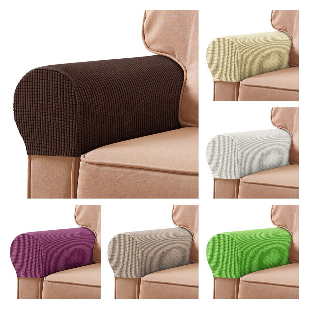 2pcs Stretch Armrest Chair Covers, Sofa Arm Covers Universal Cover For Living Room Home Decor Soft to Touch Armrest Slipcover