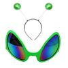 Space Theme Costume Alien Headband and Glasses Set Funny Alien Costume Accessories Martians Antenna Headband Bopper