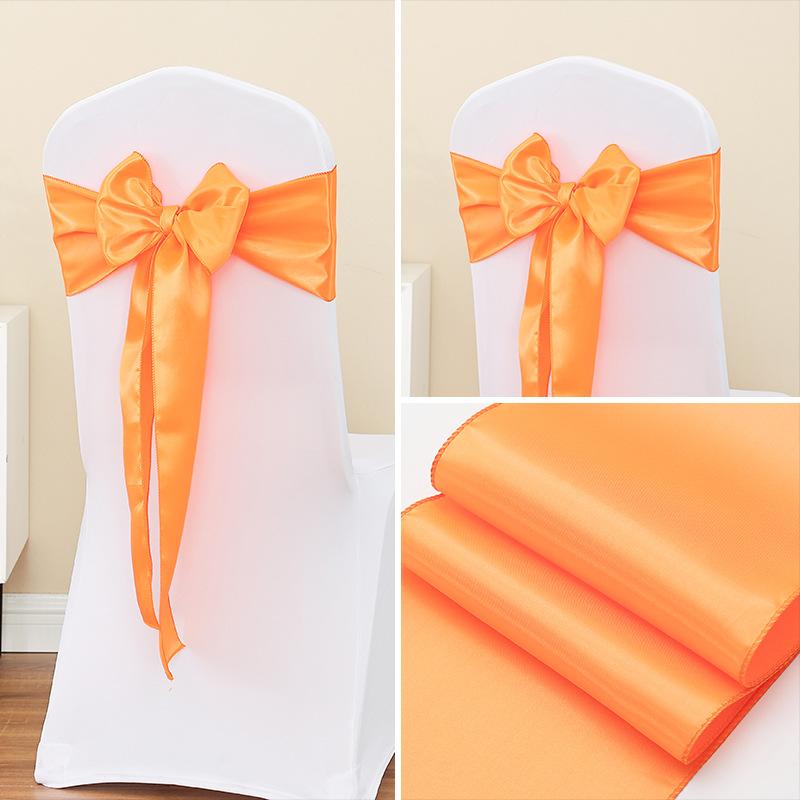 Jedwabna Wstążka Muszka Dekoracje Oparcia Krzesła na Wydarzenia Wesela Imprezy Pokrowce na Krzesła z Akcentem Kokardy Motylkowej