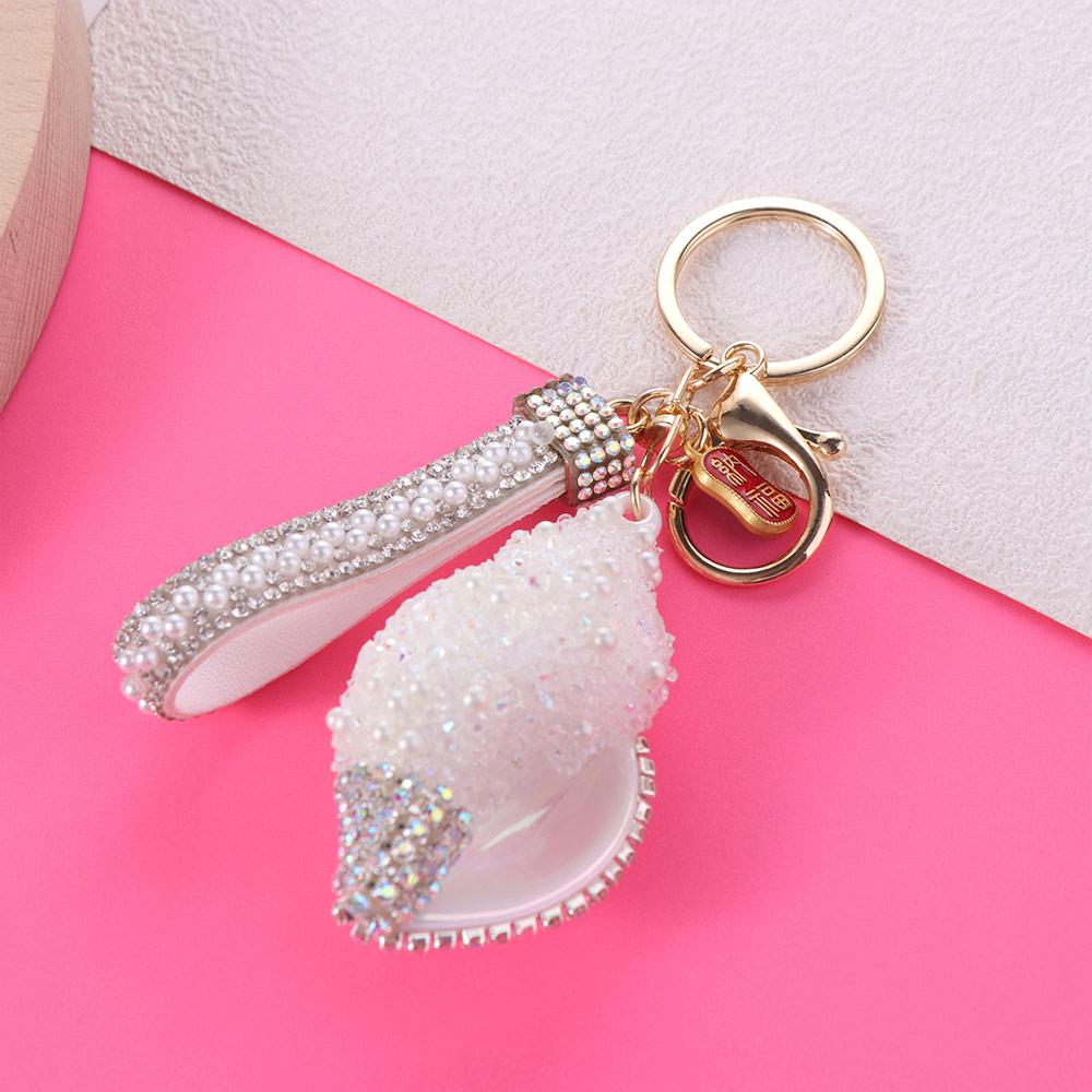 Backpack Decor Sea Beach Pendants Candy Color Car Keyring Trendy Shell Conch Keychain Couple