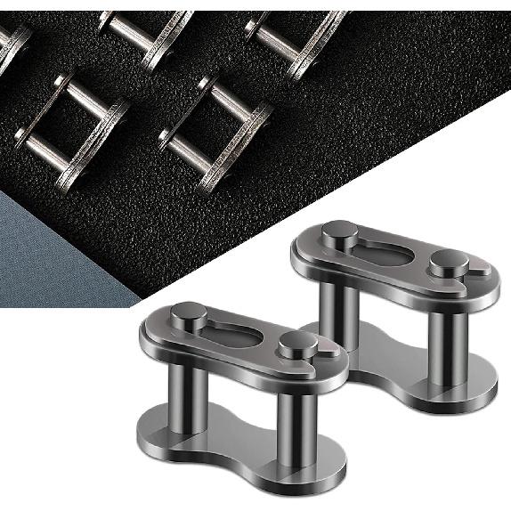 Pack-10#420 Chain Master Link Roller, Steel Alloy Heavy Duty Roller Chain Connector Links, Auto Parts for Dirt Bike Quad Buggy Mini Bike Pit ATV