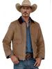 Herren Western Style Color-Block Freizeitjacke mit Reißverschlusskragen für Frühling und Herbst