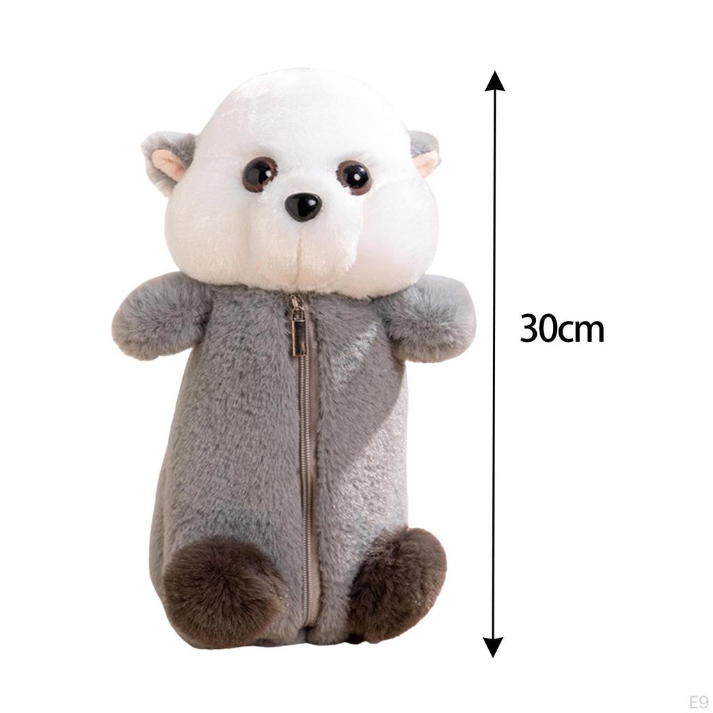 Plush Animal Pencil Case Animals Stationery Bag Supplies Creative Cosmetic Cartoon