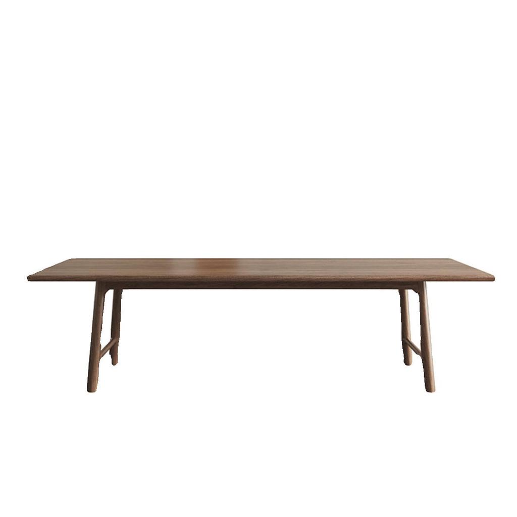 Zen Black Walnut Tea Table: Versatile Solid Wood Desk for Tea Making, Dining, and More