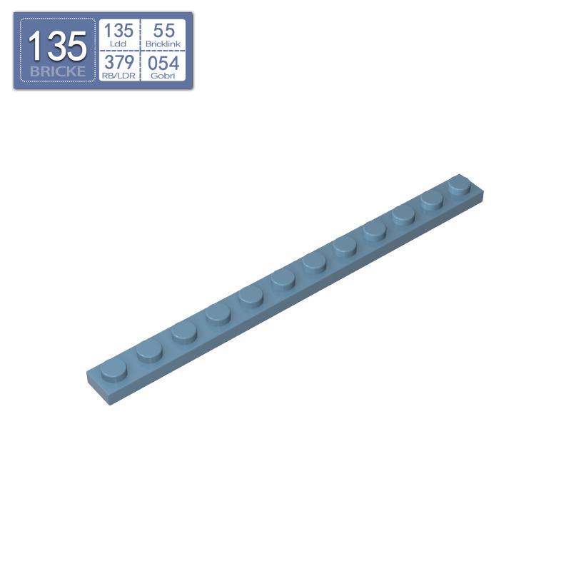 BRICKE Guest 1x12 Compatible Building Plate for Lego 60479, Loose Parts, MOC Bricks 50g (~25 pcs)