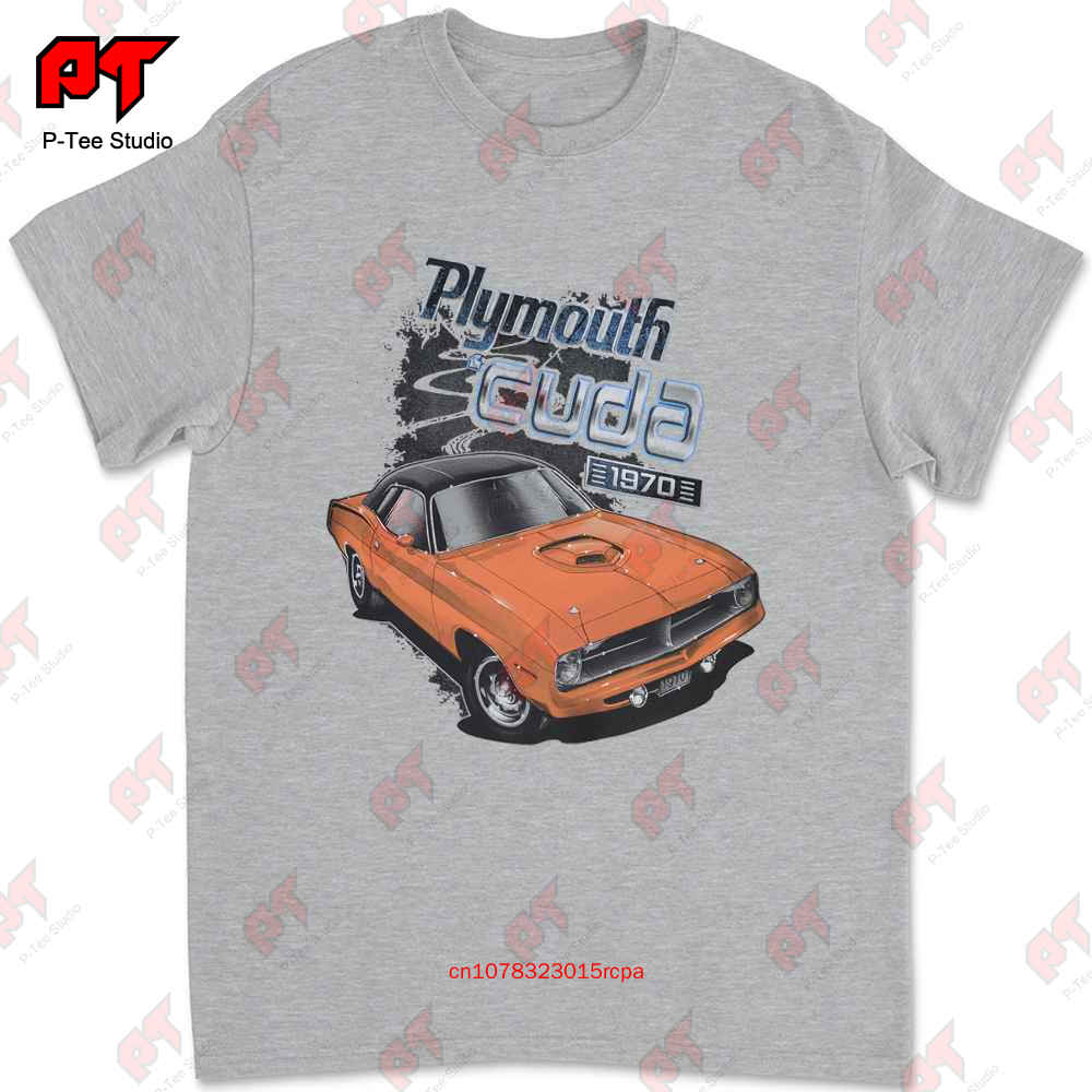 Muscle Car T Shirt 1970 Plymouth Barracuda Hemi Cuda Mopar Small To 6Xl And Tall C5Q9