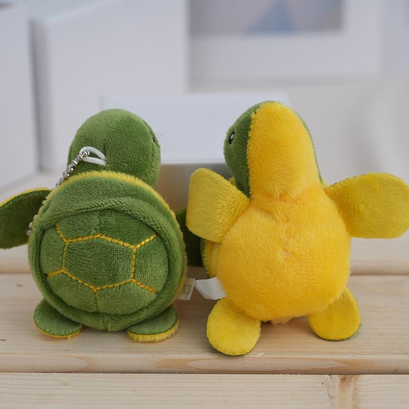 Turtle Plush Adorable Keychain Cute Stuffed Animal Charm Green Soft And Fluffy
