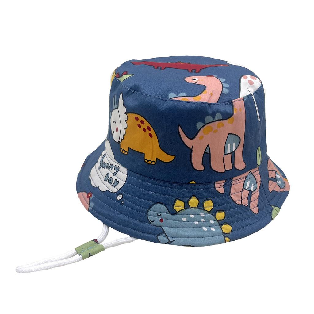 Cartoon Dinosaur Baby Sun Hat With Wide Brim For Outdoor Sun Protection In Spring Summer
