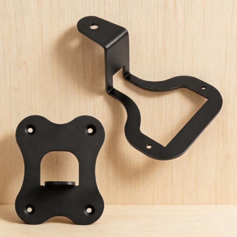 Wall Mounted Speaker Holder Metal Bracket Set for WiiM Sound Lite Speaker Living Room Setup, Two-Piece Space-Saving Design