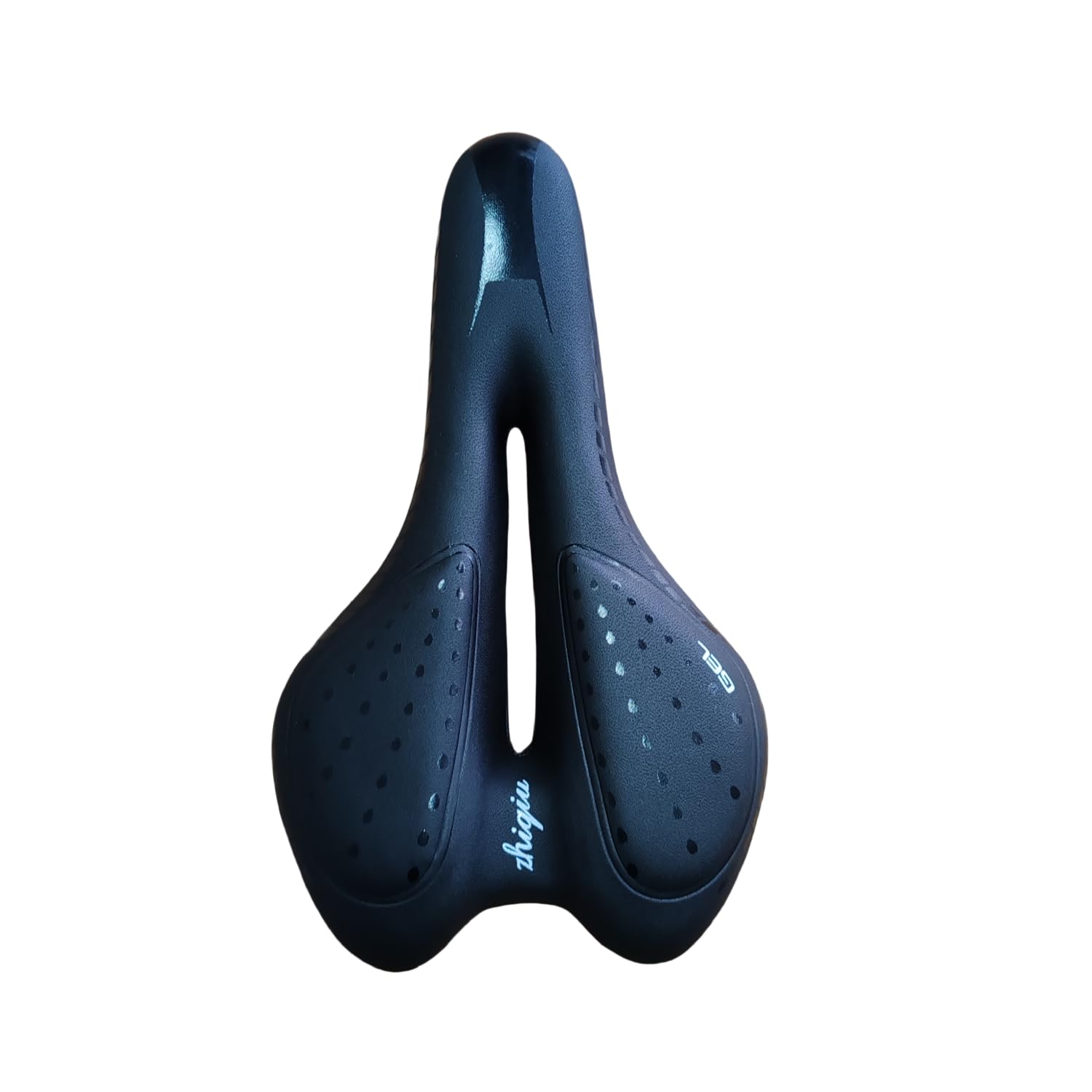 

ZHIQIU Soft Bicycle Perforated Sports Colored Saddle for Mountain Road and Folding Prevents Shock Easy Installation Black Saddle, Cushion, Bikes,