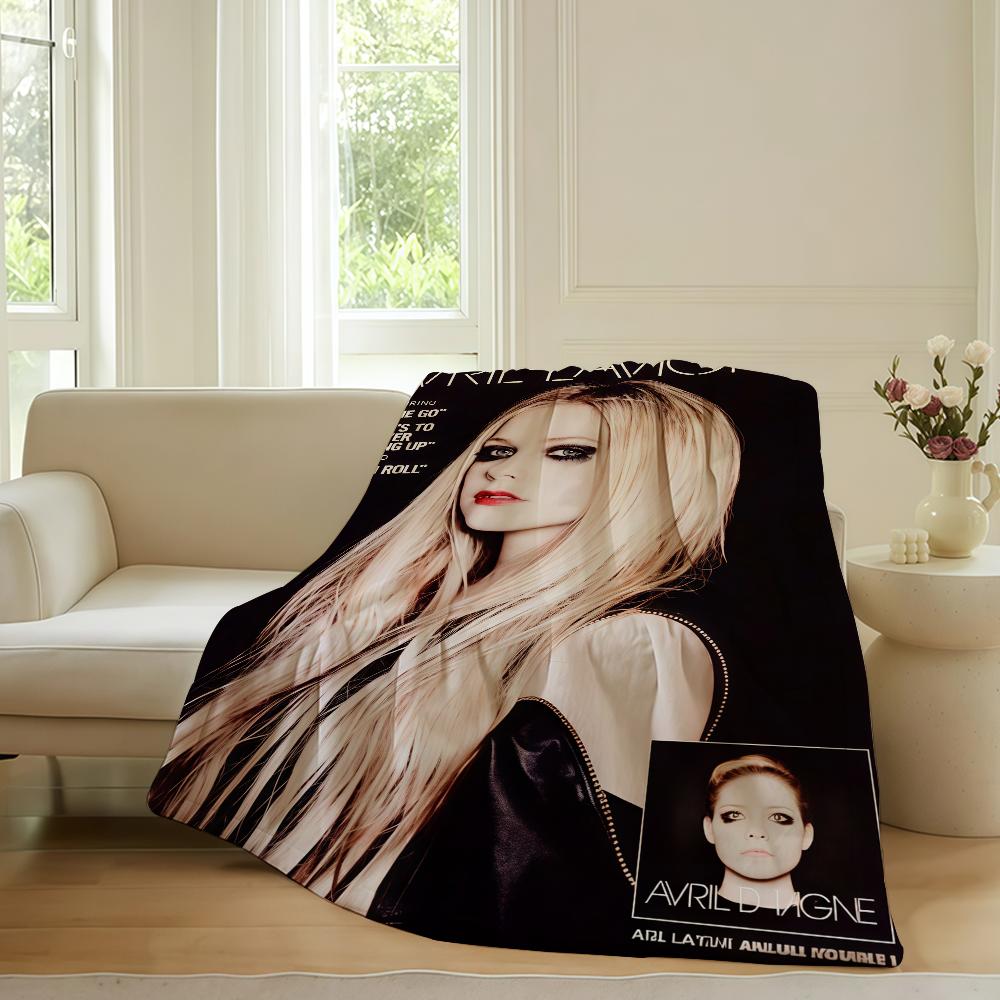 Canadian singer Avril Lavigne Blanket For Sofa Office Bed Plane Travel Sleep Read Relax Camping Soft And Warm