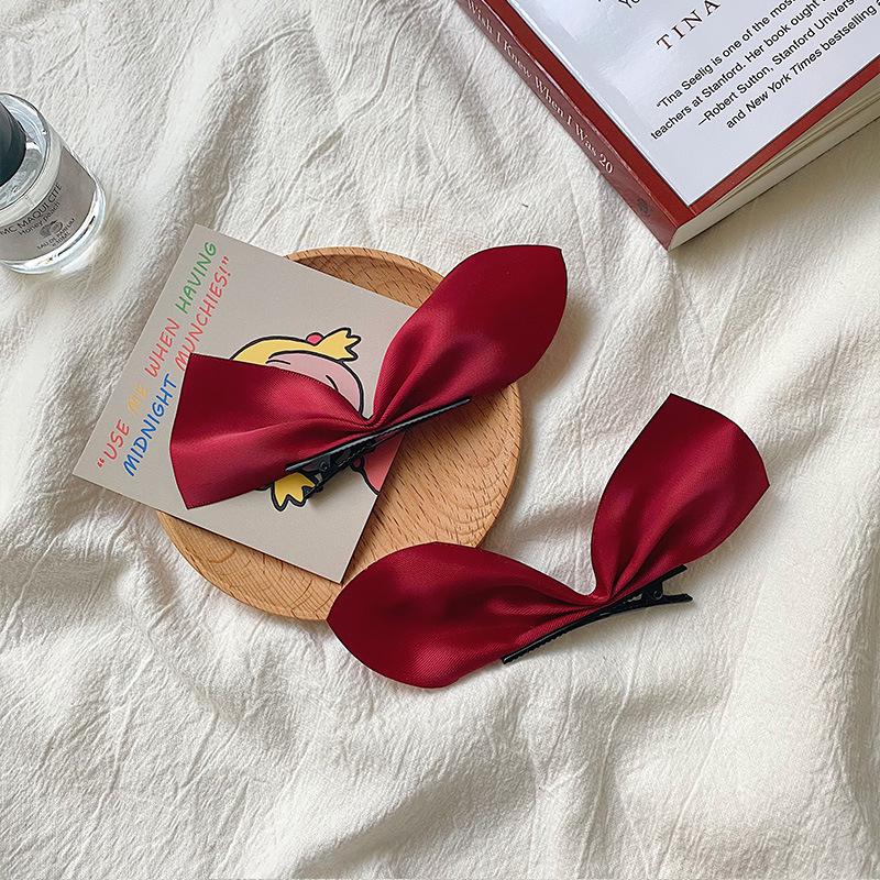 

Черная заколка-бантик в японском стиле - заколка для волос Fairy Girl и аксессуар для волос сбоку