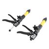 2 Set Cabinet Jack Alloy Steel 30 To 59cm Adjustable Support Rod with Base 40kg Bearing Yellow