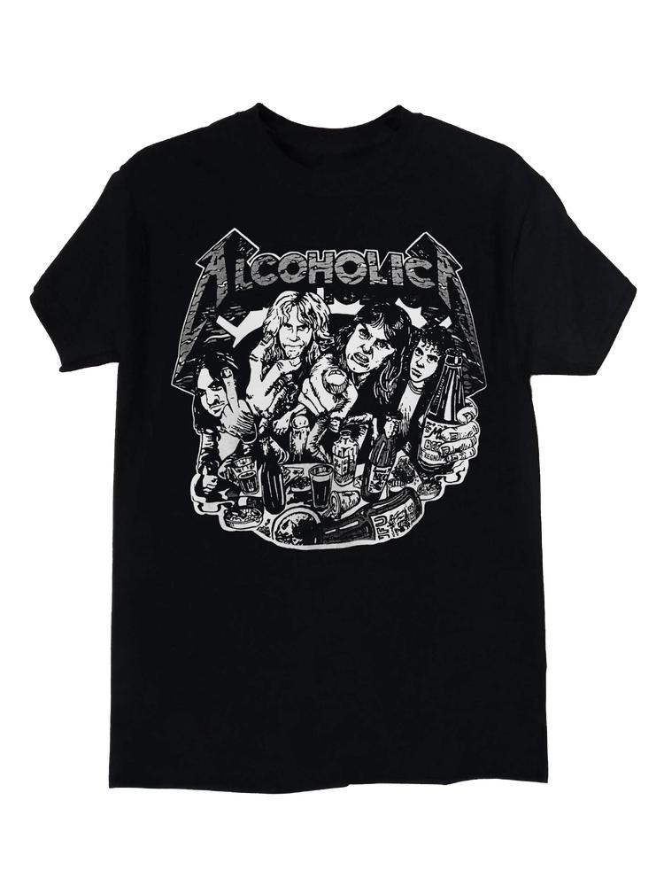 

Черная футболка унисекс Metallica Alcoholica