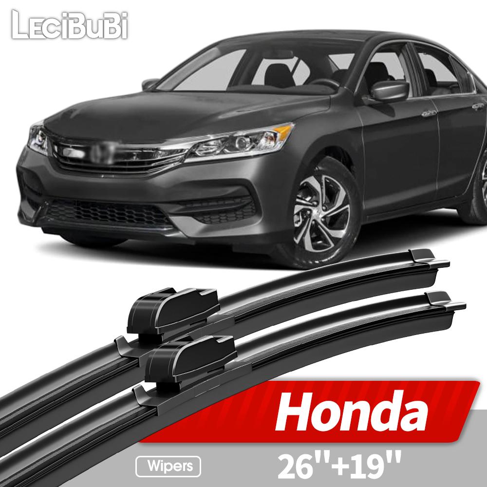26"+19" For Honda Accord 7 8 9 9.5 2002-2017 Crosstour 2010-2015 Front Windshield Wiper Blades Windscreen Window Accessories