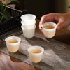 Light Luxury Kung Fu Teacup Small Cup Exquisite Jade Porcelain Ceramic Cup Tea Cup Source
