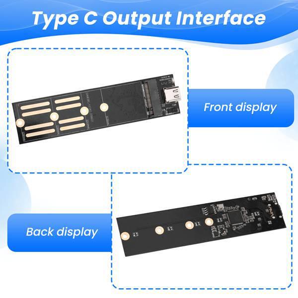 

1-Piece M.2 NVME to USB 3.1 Type-C Hard Drive Enclosure, Color: As Shown, Material: PCB. Other