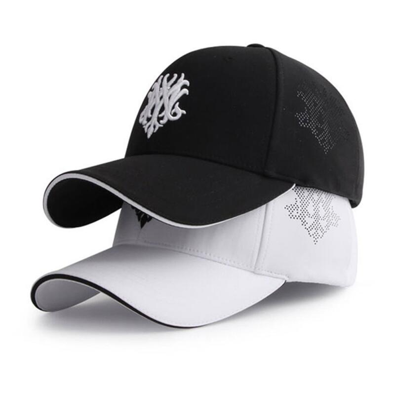 Oversized two-tone logo ball cap sports hat white