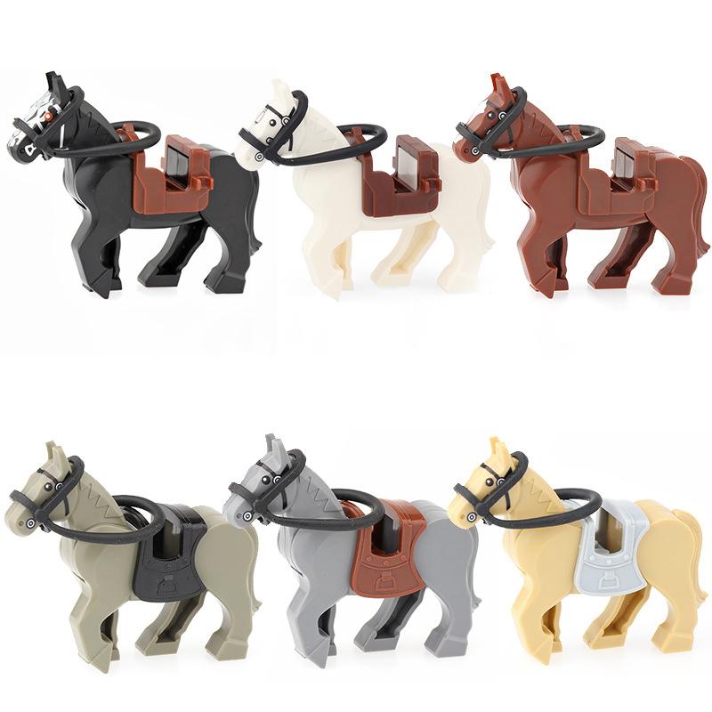 Middeleeuws Oorlogspaard Cavalerie Soldaat Bouwstenen Set Oude Militaire Bakstenen Actiefiguren Leger Speelgoed Educatief Cadeau