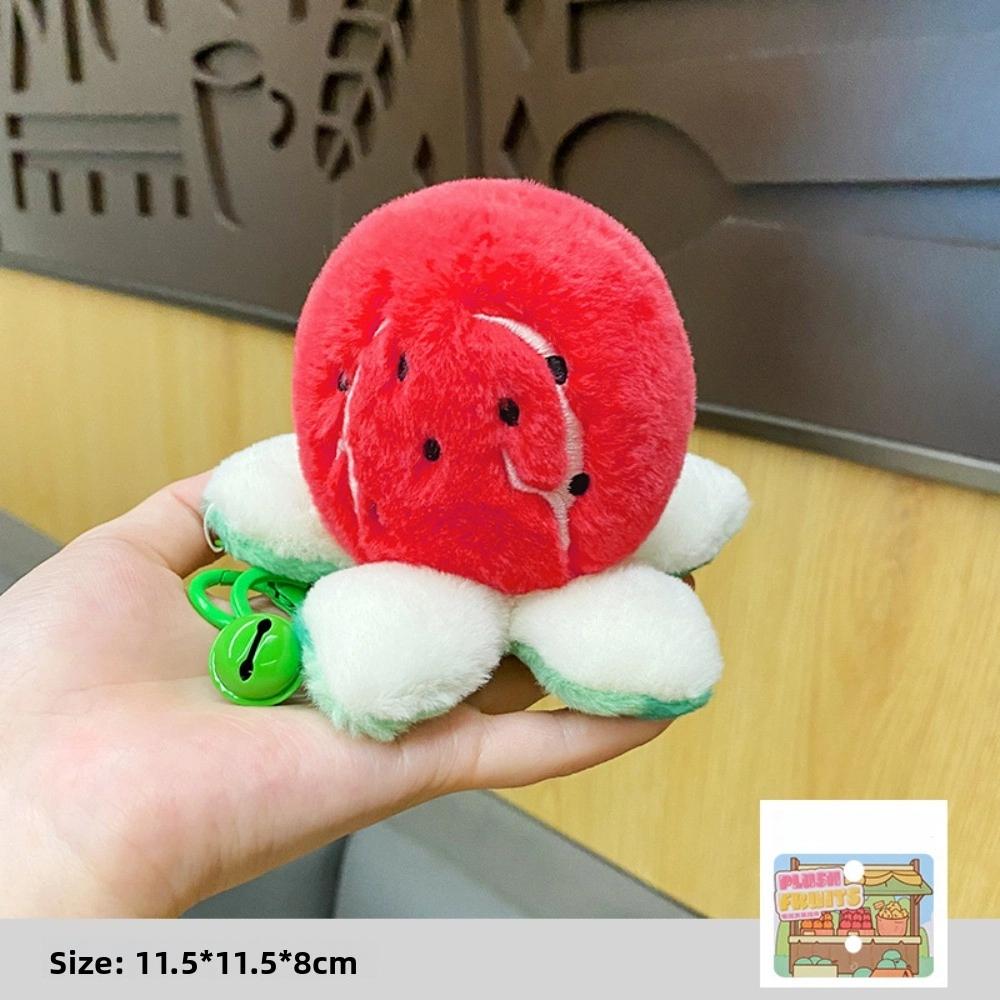 Watermelon Fruits Plushies Keychain Simulation Fruit Stuffed Doll Fruits Plush Pendants  Ornaments