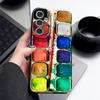 Floral Stripe Pattern Case For Samsung A57 A37 A17 A56 A36 A16 A55 A35 A15 A54 5G S21 FE S22 S23 S24 Plus S25 S26 Ultra Leather Texture Silicone Cover