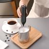 CIRCLE JOY Wall-Mounted Milk Frother, Rechargeable Milk Frother, Electric Mini Drink Mixer with 2-in-1 Stainless Steel Stand, for Coffee, Cappuccino,