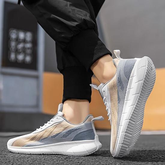 

Spring and Autumn Oversized Men s Shoes with Mesh for Sports, Leisure, Breathable Running, Lightweight, Soft Soled, Versatile and Casual Shoes 40 білий