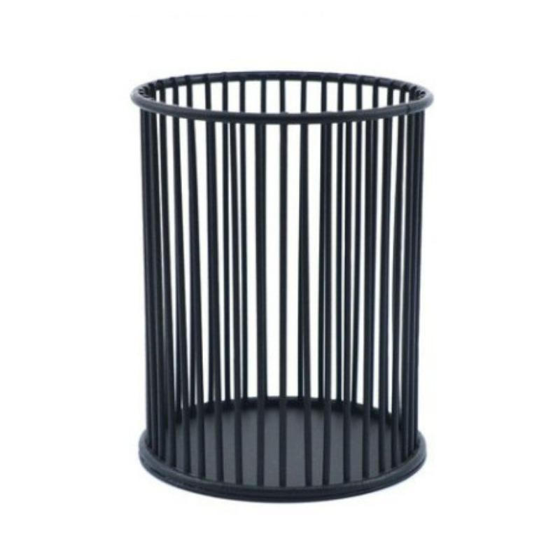 

1 шт. Золотий металевий настільний органайзер - Багатоцільовий ящик для зберігання офісного приладдя, підставка для олівців, тримач для пензлів для макіяжу - Міцний, економний простір 1pc чорний