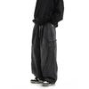 Jeans Cargo Larghi Neri da Uomo Casual Gamba Larga Pantaloni da Jogging Oversize Vintage Dritti Larghi Pantaloni Jeans da Lavoro Morbidi Comodi