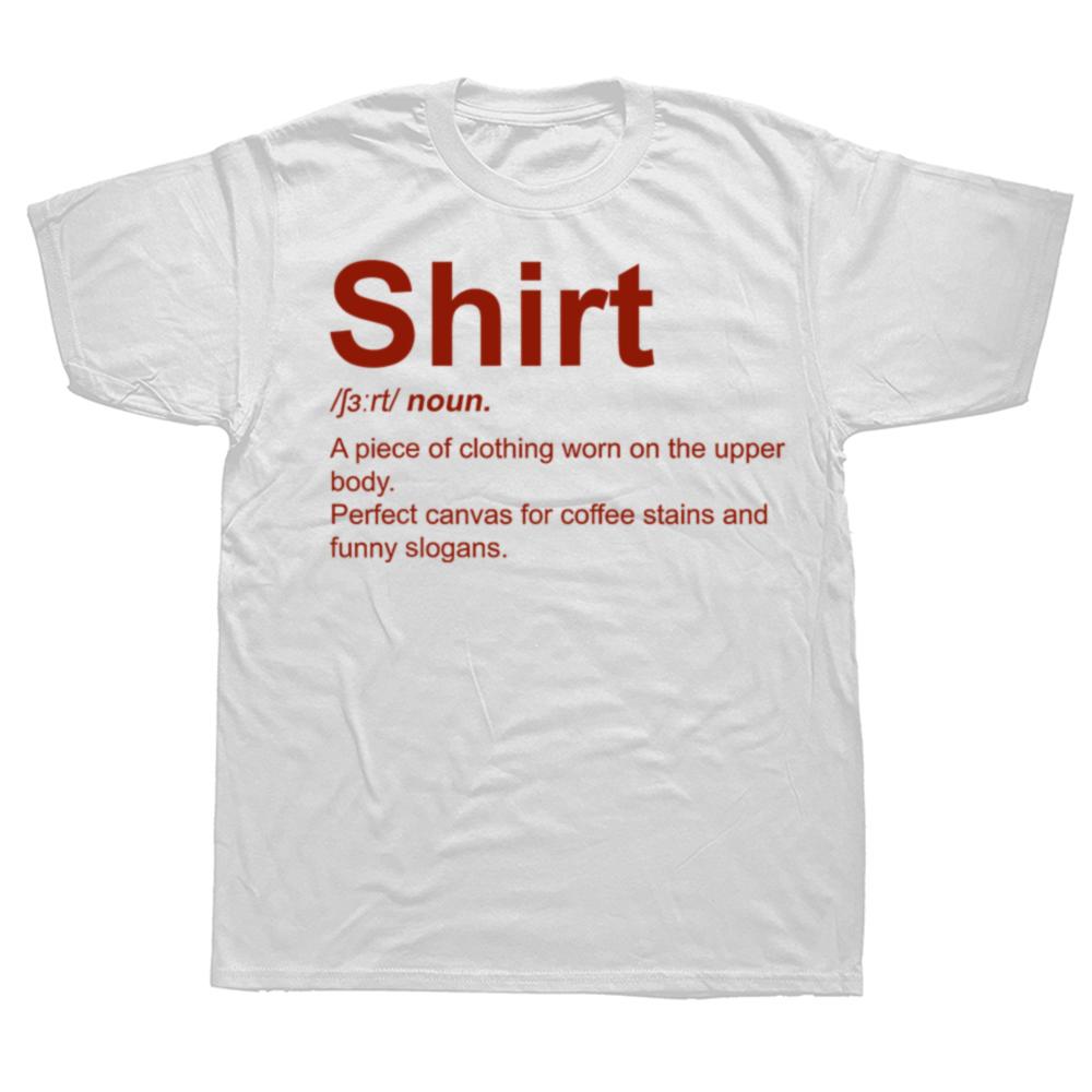 Funny Shirt Definition Graphic 100% Cotton T-shirts Men Women's Fashion Casual Tshirt Loose Oversized Streetwear T Shirt