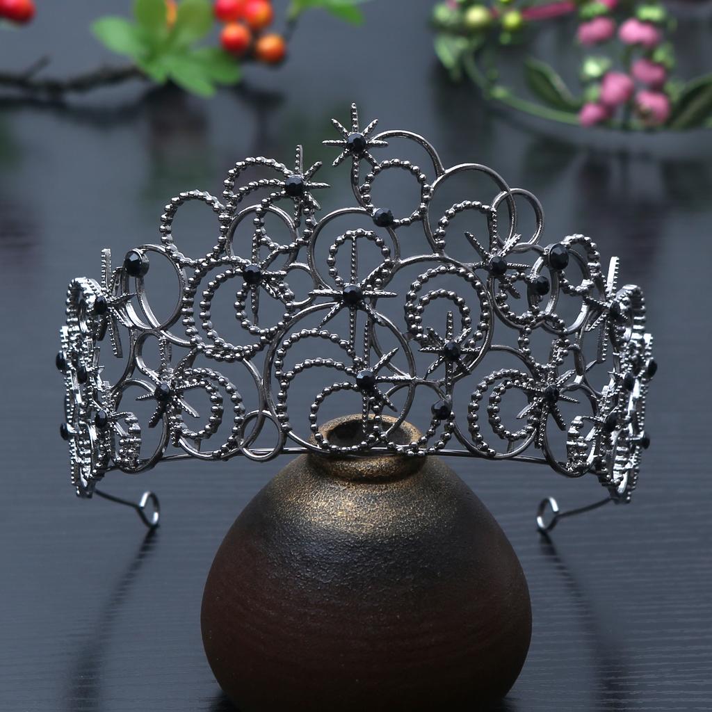 Evil Bubble Witch Crown Cosplay Dress Up Fantasia Headwear Disguise Costume Girl Halloween Carnival Accessories