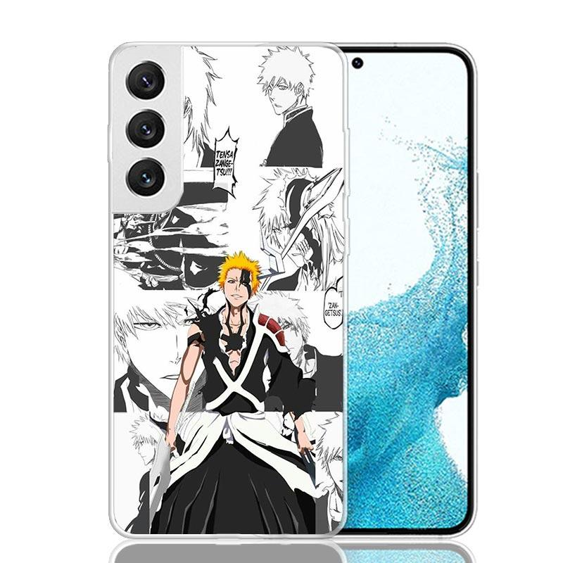 Ichigo Kenpachi Bleach Anime Phone Case For Samsung Galaxy S26 Ultra S23 S24 S25 Edge S20 FE S21 S22 Plus Soft Print Shell Cover