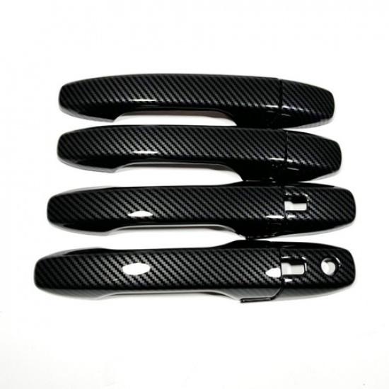 Carbon Fiber Side Door Handle Cover Trim For Toyota Yaris Cross AC200 -2025