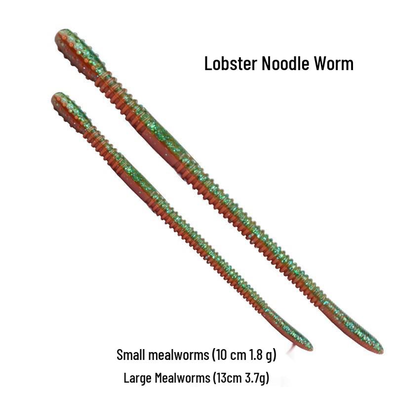 Jin Dünne Nudelwurm Bionische Weiche Texas Rig Simulation Barschköder