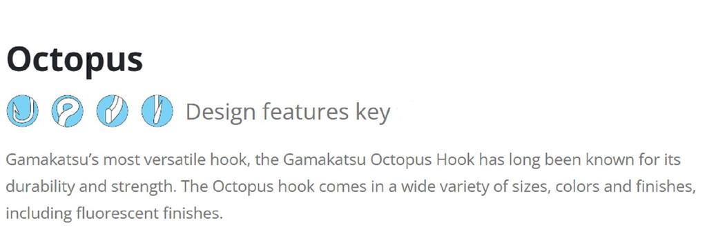 Gamakatsu 02408 Octopus NSB Krok Størrelse 4 , 25 per pakke (6693)