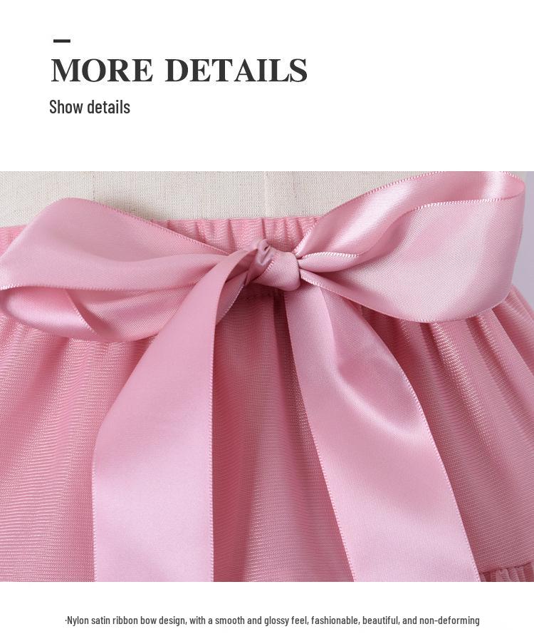 Children's Princess Mesh Tutu Dress - Soft, Puffy, Breathable Skirt for Girls