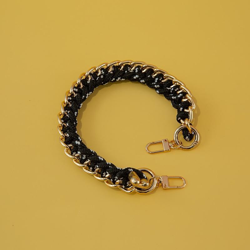 DIY Lady Handbag Braided Bag Straps Handmade Rope Woven Design Short 40cm Length Bag Strap Easy Matching Chain Shoulder Bag Belt