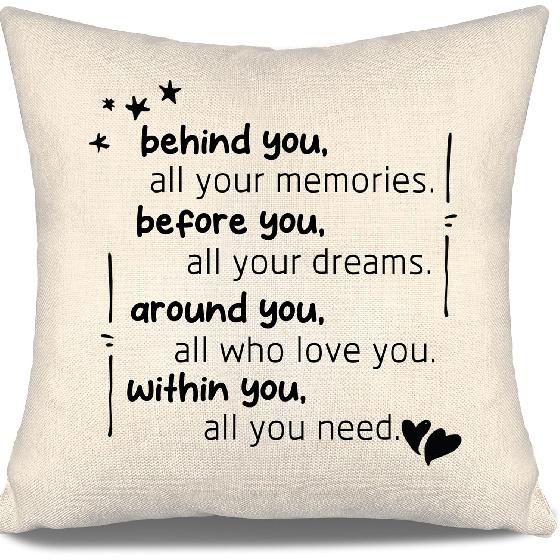 To My Bonus Daughter Gift Ideas Throw Pillow Covers for Bonus Daughter from Bonus Mom Bonus Dad Birthday Graduation Thanksgiving