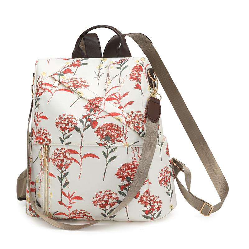 Anti-Theft Backpack Printed Women's Backpack Multi-Function Shoulder Bag