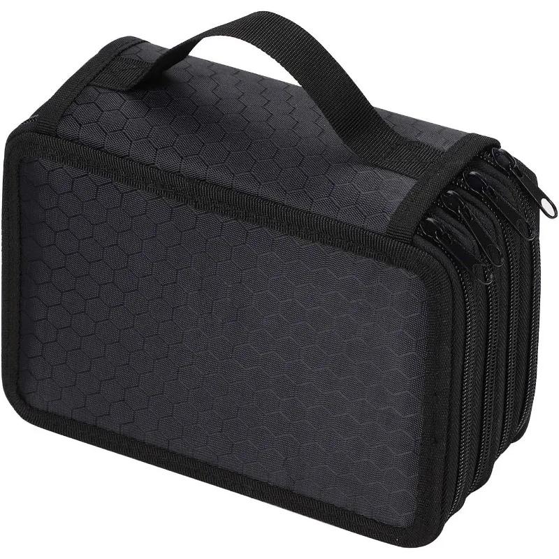 72 Slots Penci Color Pencil Case Organizer Oxford Cloth Student Stationery Pencil Bag Large Capacity Storage