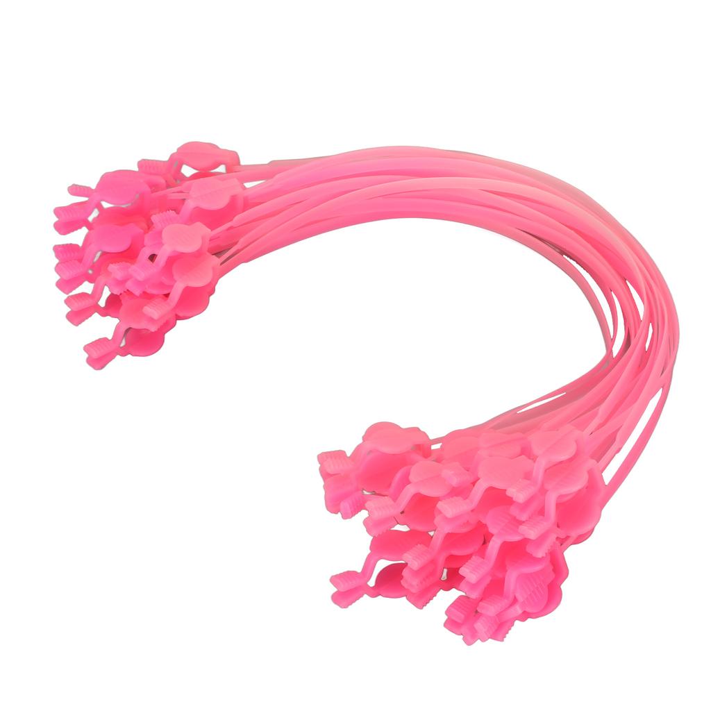 Dental Napkin Clip Safe Exquisite Stress Relieving Flexible Plastic Dental Bib Clip for Dentistry Pink