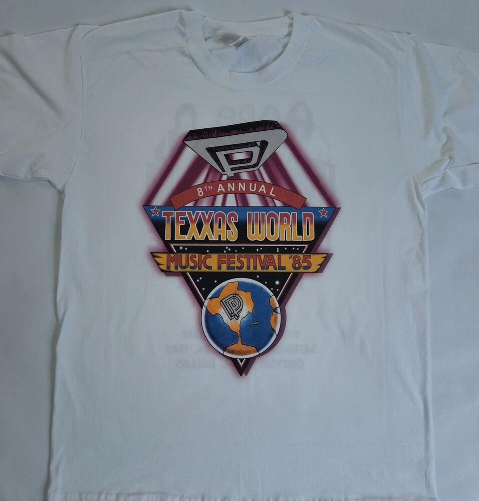 Texxas World Music Festival 85 T-Shirt Sizes S to 5XL New Unisex T-Shirt XXXL